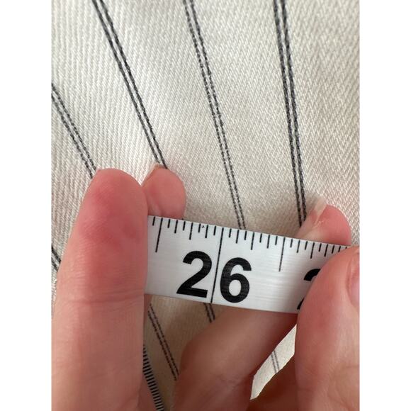Citizens Of Humanity Jeans Womens 25 Beige Striped Rocket Crop High Rise Skinny - Picture 9 of 11